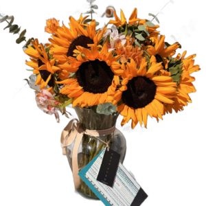 Girasoles en Florero