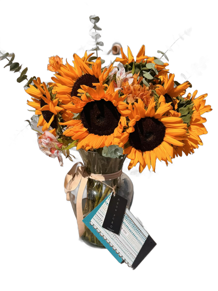 Girasoles en Florero